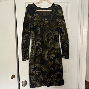 Peruvian Connection Multicolor Dark Sweater Dress Small Pima Cotton Whimsigoth